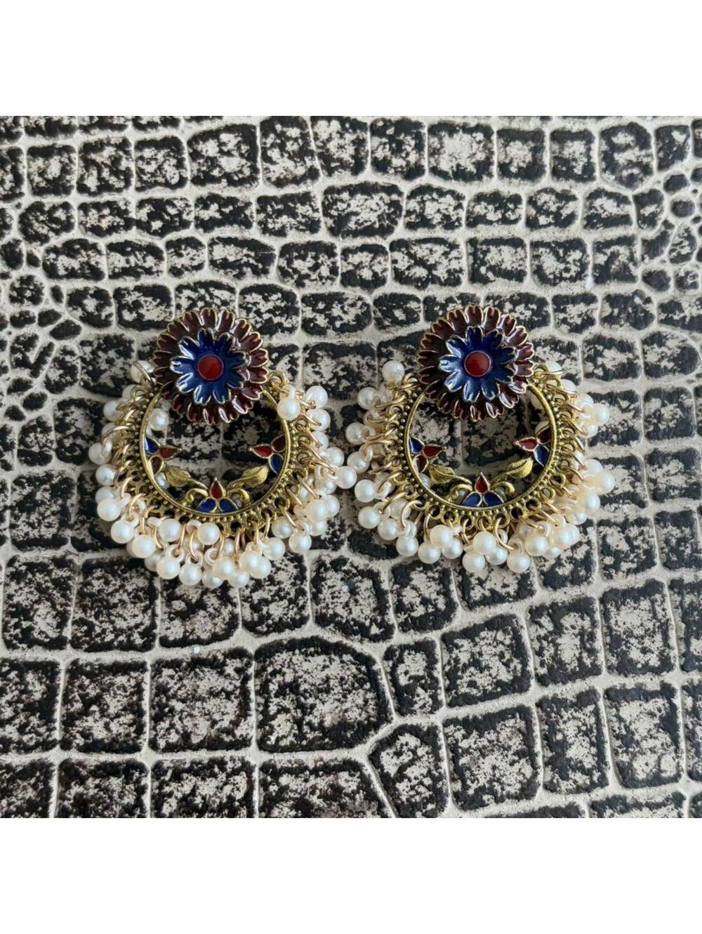 FLORAL JUMMKAH EARRINGS